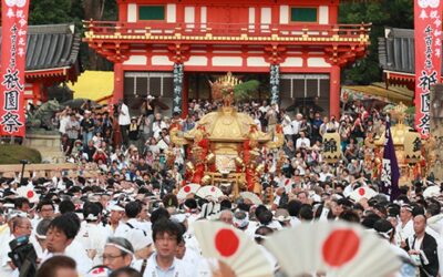 El festival de Gion Matsuri en Kyoto, Japón