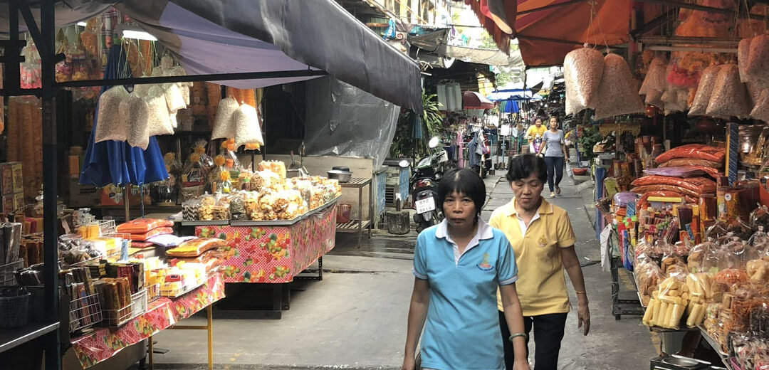 Los mercados de Bangkok, Tailandia