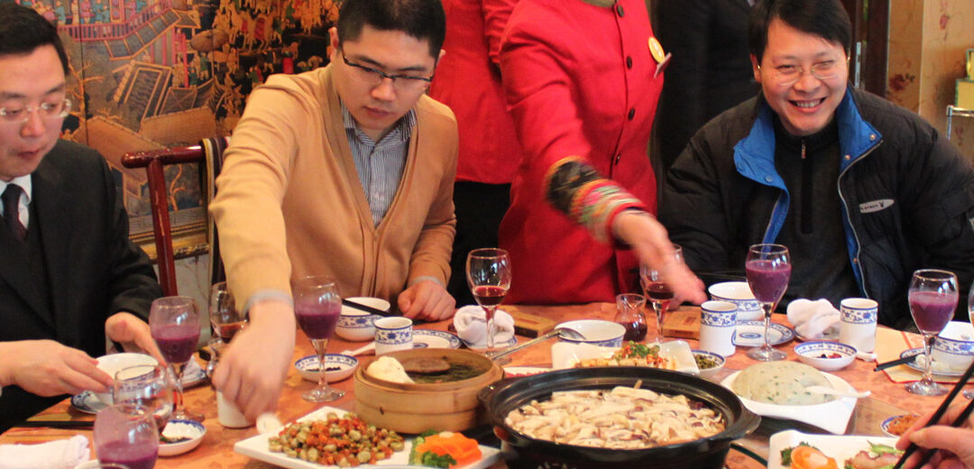 Una cena de negocios en China