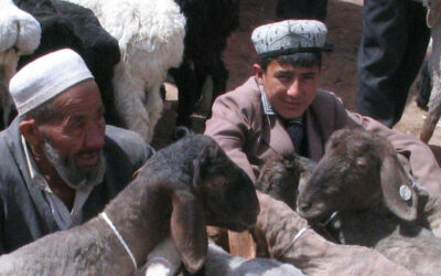 El mercado de Kashgar, China