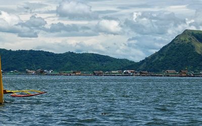 El volcán Taal de Filipinas