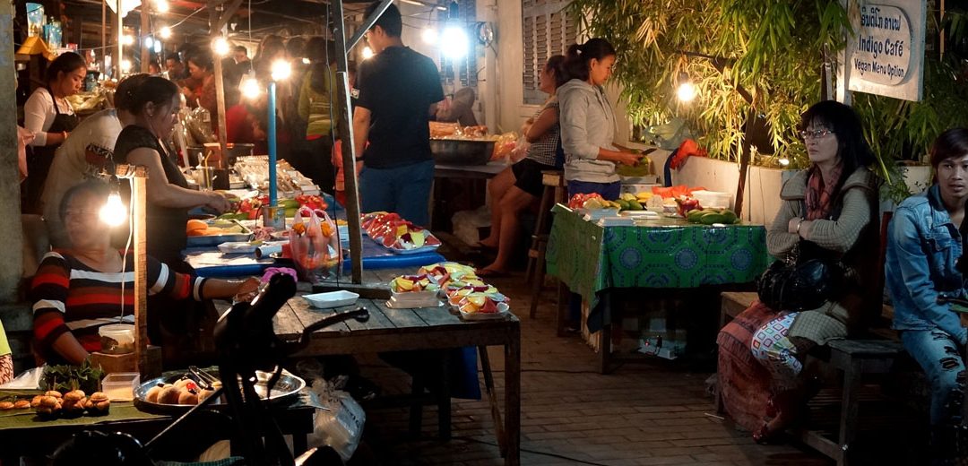 Laos: El Mercado Nocturno de Luang Prabang