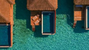 Kuda fushi Water Villa with Pool Aerial