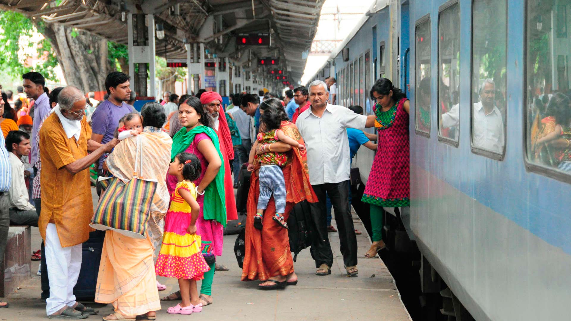 Viajar en tren en India