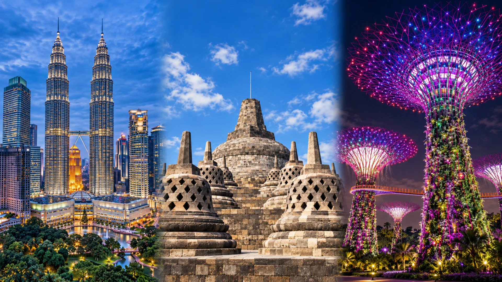 Malasia, Indonesia y Singapur