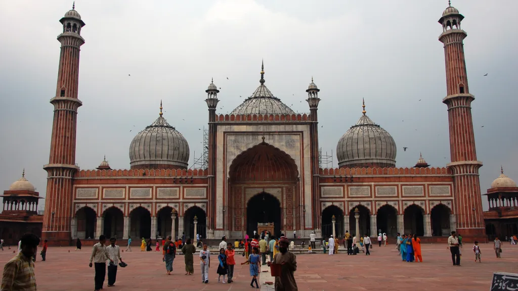MEzquita Jama Masjid, Delhi — India Norte al Completo