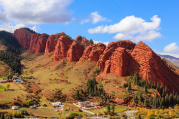 Cañón de Jety-Oguz — La Gran Ruta de la Seda